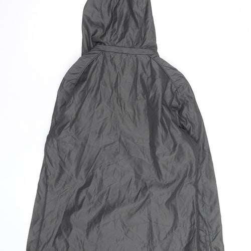 Coal Harbour Women's Grey Hooded Rain Coat Jacket M