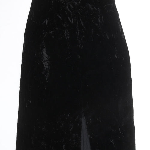 Brooks Brothers Women’s Black Velvet Long Slip Dress Size 8