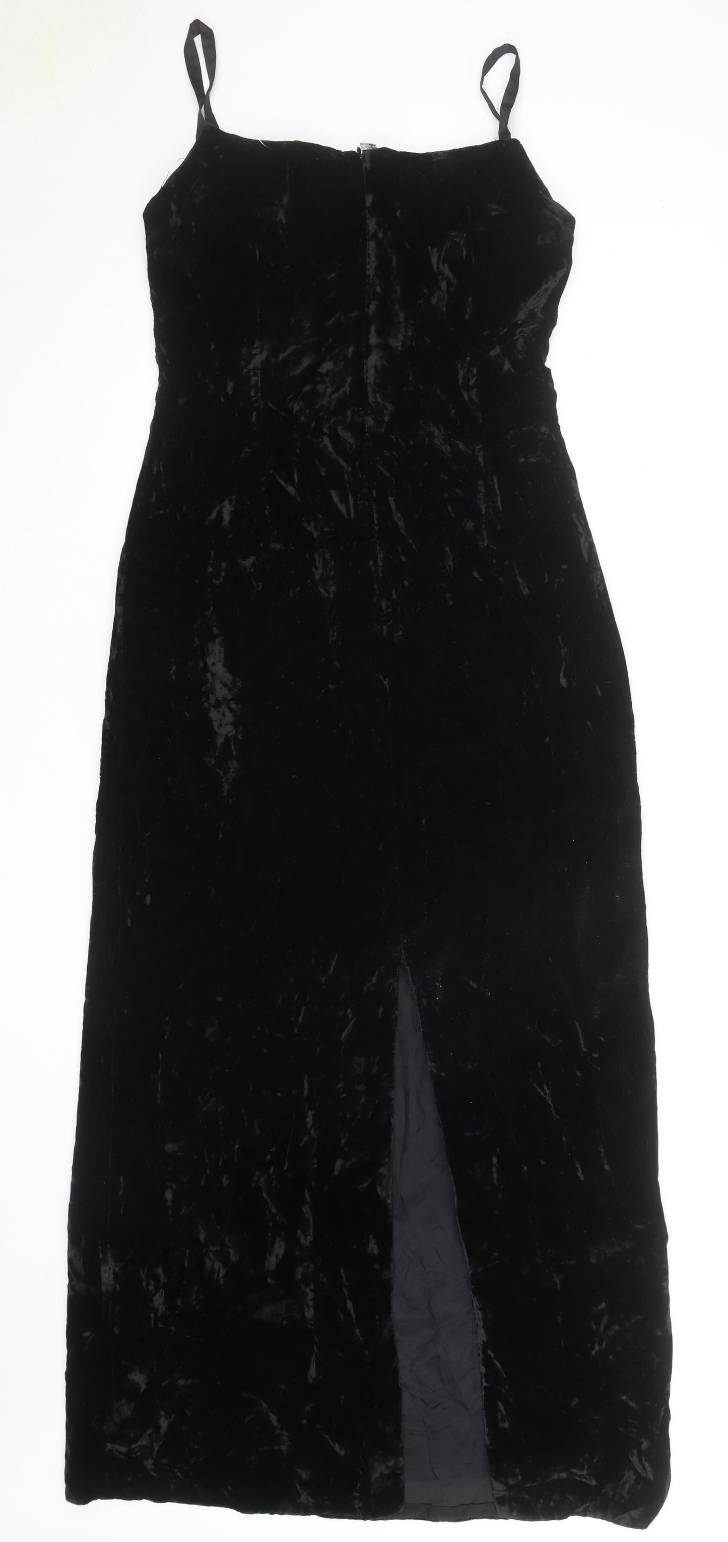 Brooks Brothers Women’s Black Velvet Long Slip Dress Size 8