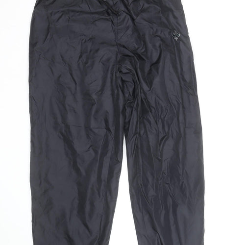Jerzees Men’s Black M Nylon Jogger Trousers with Drawstring Waist