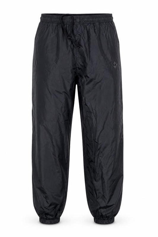 Jerzees Men’s Black M Nylon Jogger Trousers with Drawstring Waist