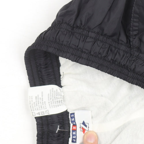 Jerzees Men’s Black M Nylon Jogger Trousers with Drawstring Waist
