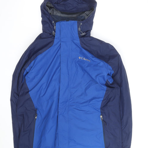 Columbia Men's Blue Interchange Waterproof Hooded Jacket L