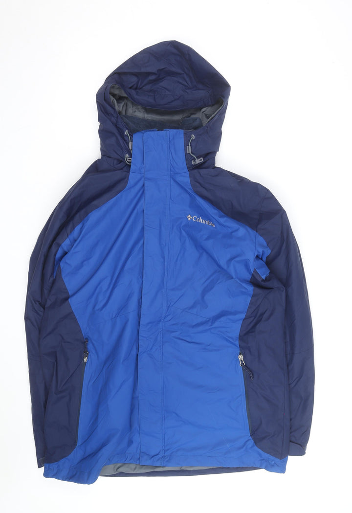 Columbia Men's Blue Interchange Waterproof Hooded Jacket L