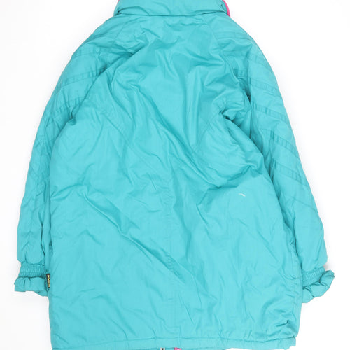 N43 Men's Blue 90s Retro Puffer Jacket Size L Winter Coat