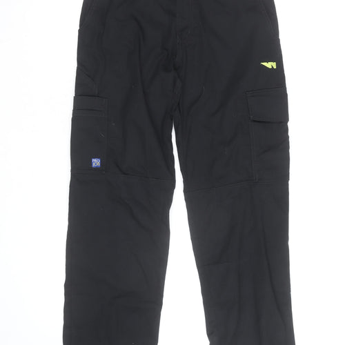 ProJob Men's Black Cargo Workwear Trousers Size M Regular Fit