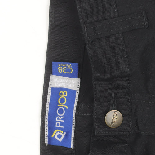 ProJob Men's Black Cargo Workwear Trousers Size M Regular Fit