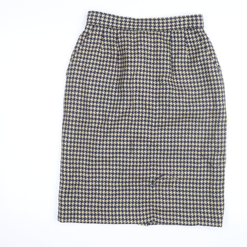 Evan Picone Women’s Blue Houndstooth Wool Pencil Skirt Size 10