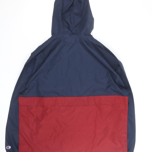 Champion Men's Blue XL Hooded Windbreaker Jacket