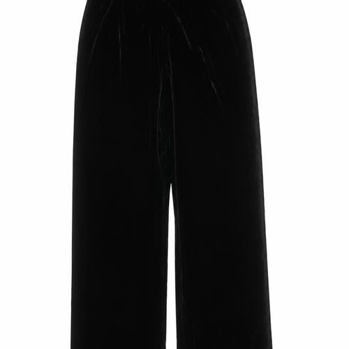 Liz Claiborne Women’s Black Velvet Wide-Leg Trousers Size 8