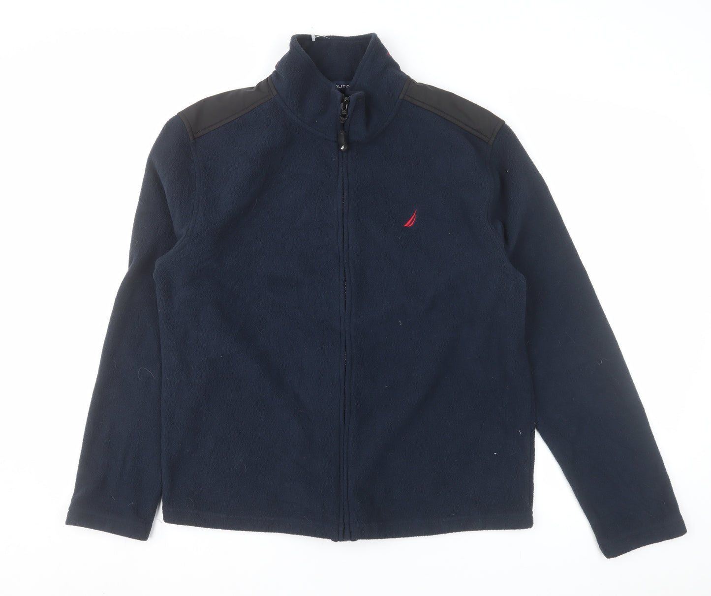 Nautica Men's Blue XS Fleece Full Zip Jacket with Logo