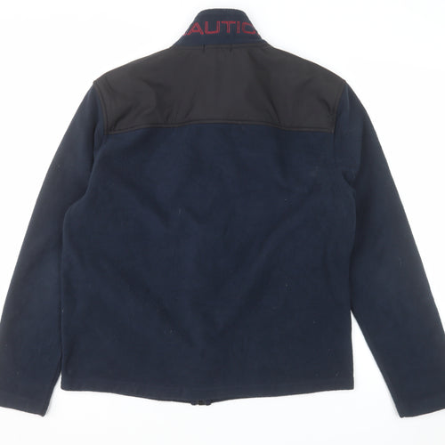 Nautica Men's Blue XS Fleece Full Zip Jacket with Logo