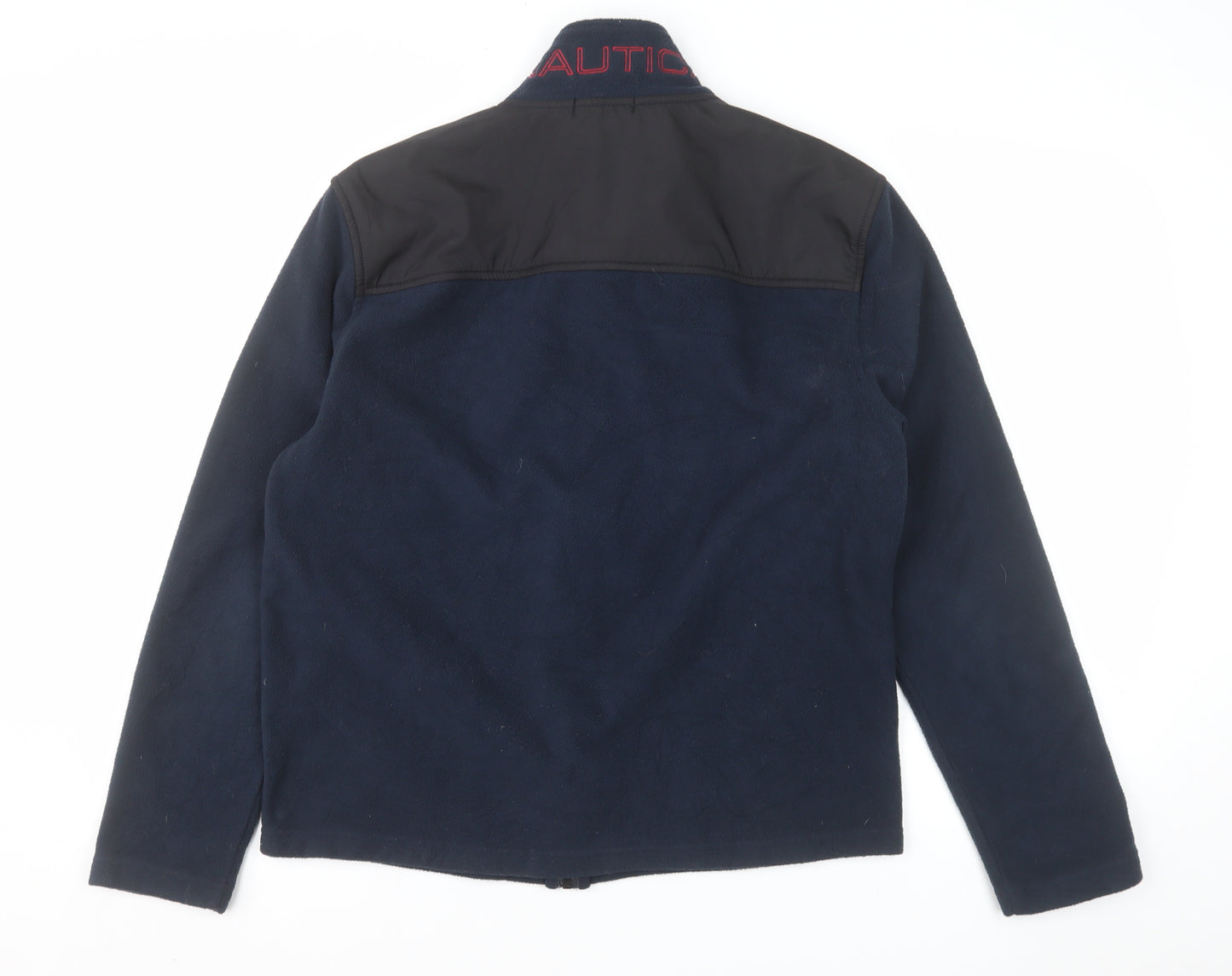 Nautica Men's Blue XS Fleece Full Zip Jacket with Logo