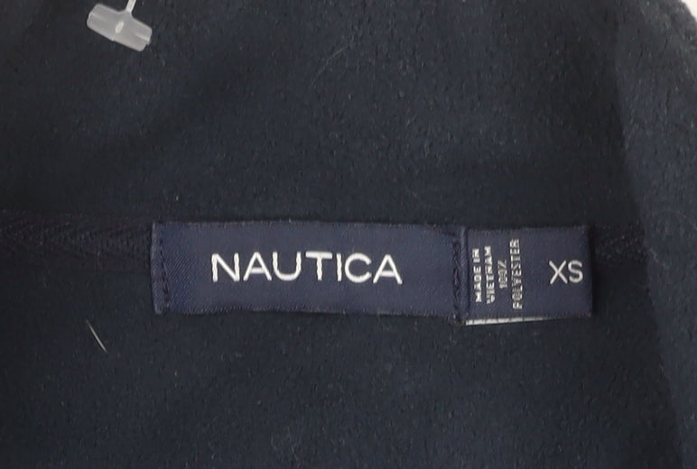 Nautica Men's Blue XS Fleece Full Zip Jacket with Logo