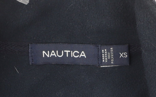 Nautica Men's Blue XS Fleece Full Zip Jacket with Logo