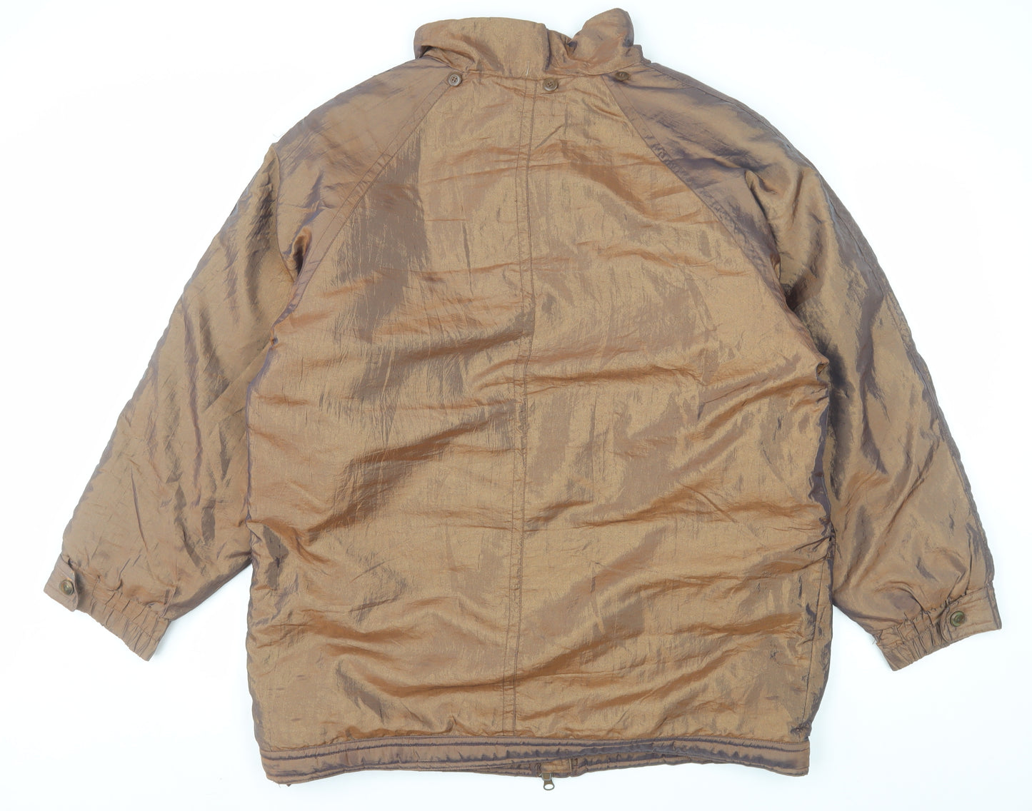 London Fog Mens Brown M Mid-Length Quilted Winter Puffer Jacket