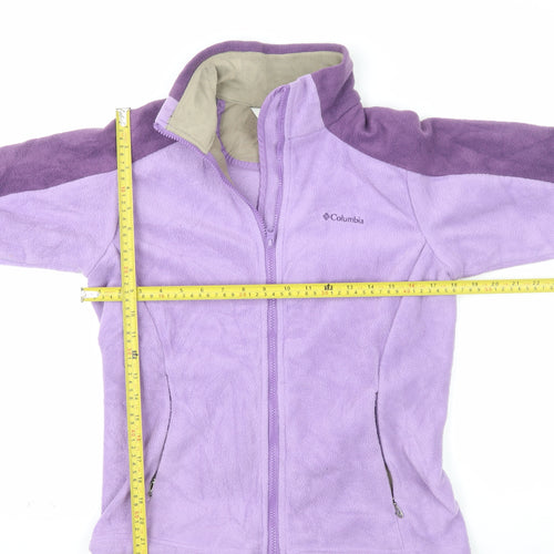 Columbia Women's Purple Fleece Full Zip Outdoor Jacket Size S