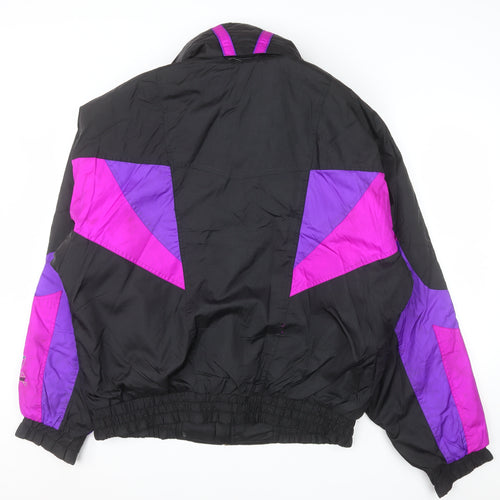 Sun Ice Men's Black Purple 90s Ski Jacket L Colour Block Winter