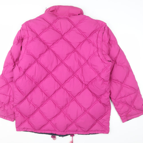 Dolomite Men's Pink Quilted Puffer Jacket L Winter Insulated