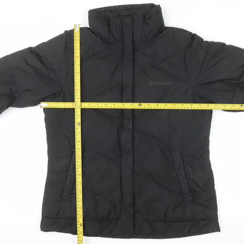Columbia Womens Black M Puffer Jacket Winter Insulated Mid-Length