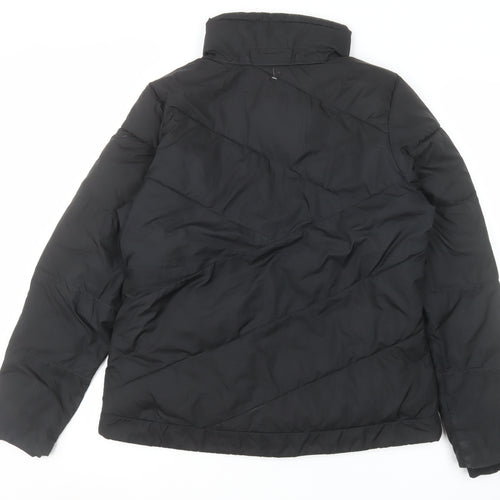 Columbia Womens Black M Puffer Jacket Winter Insulated Mid-Length
