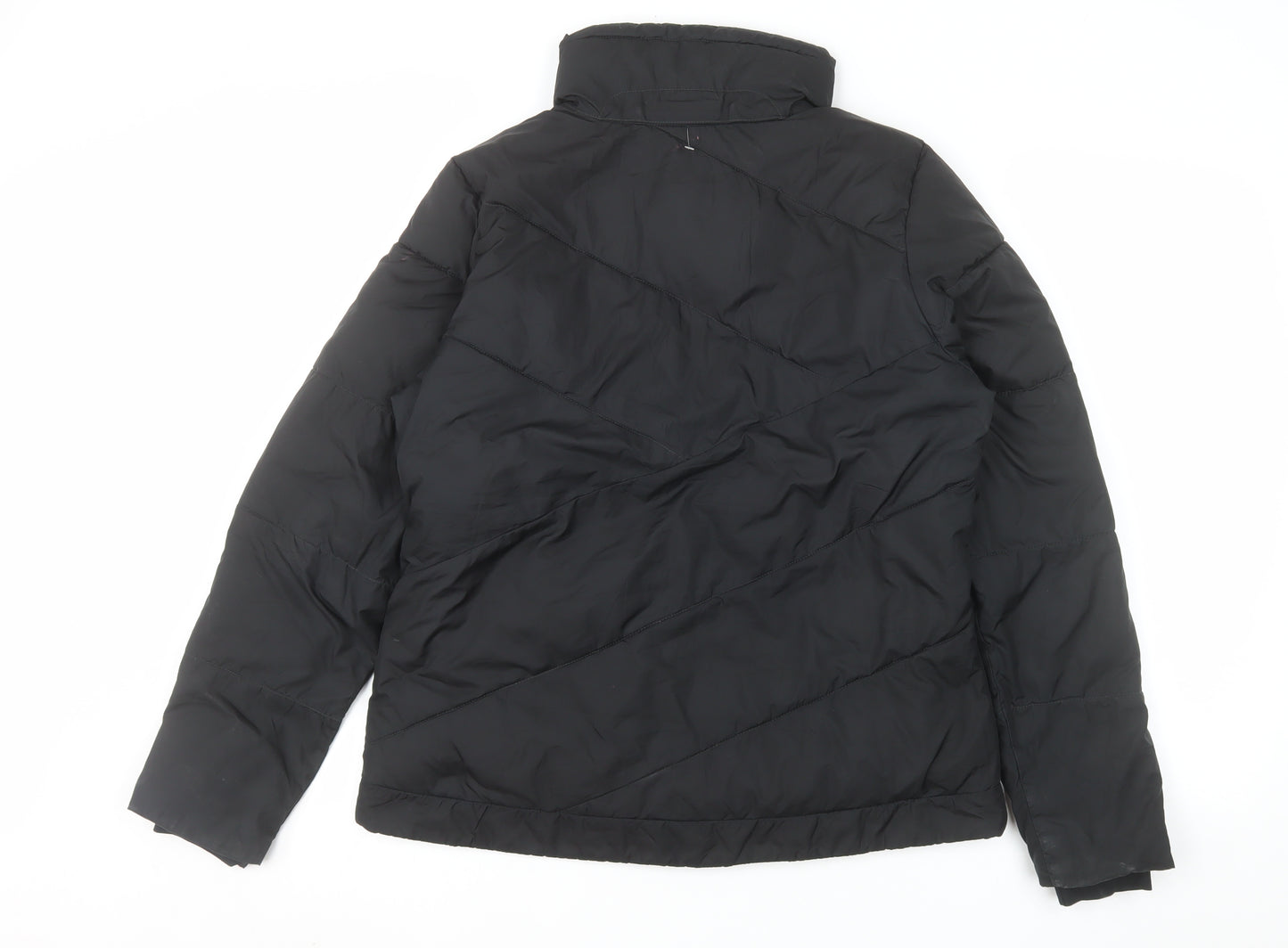Columbia Womens Black M Puffer Jacket Winter Insulated Mid-Length
