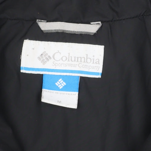 Columbia Womens Black M Puffer Jacket Winter Insulated Mid-Length