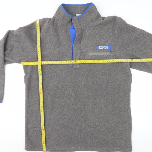 Columbia Men's Grey Fleece 1/4 Zip Sweatshirt Size L