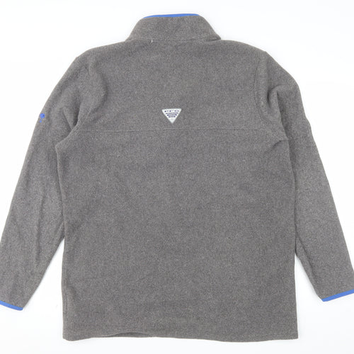 Columbia Men's Grey Fleece 1/4 Zip Sweatshirt Size L