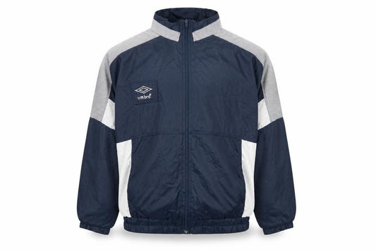 Umbro Men’s Blue Large Track Jacket Retro 90s Lightweight Zip Up
