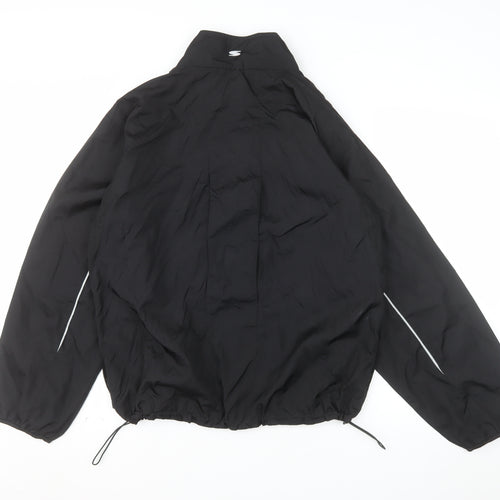 Simply For Sports Men's Black Medium Windbreaker Jacket Polyester