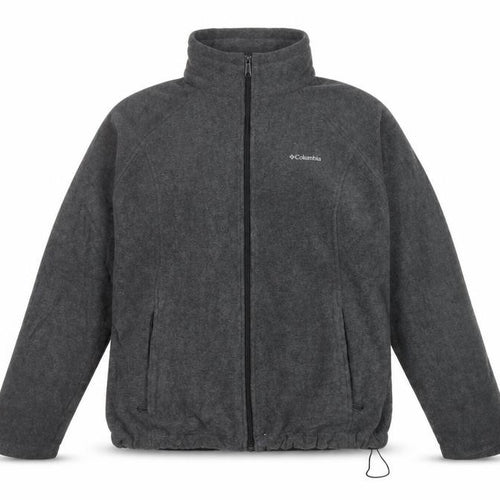 Columbia Mens Grey XL Fleece Full Zip Outdoor Jacket