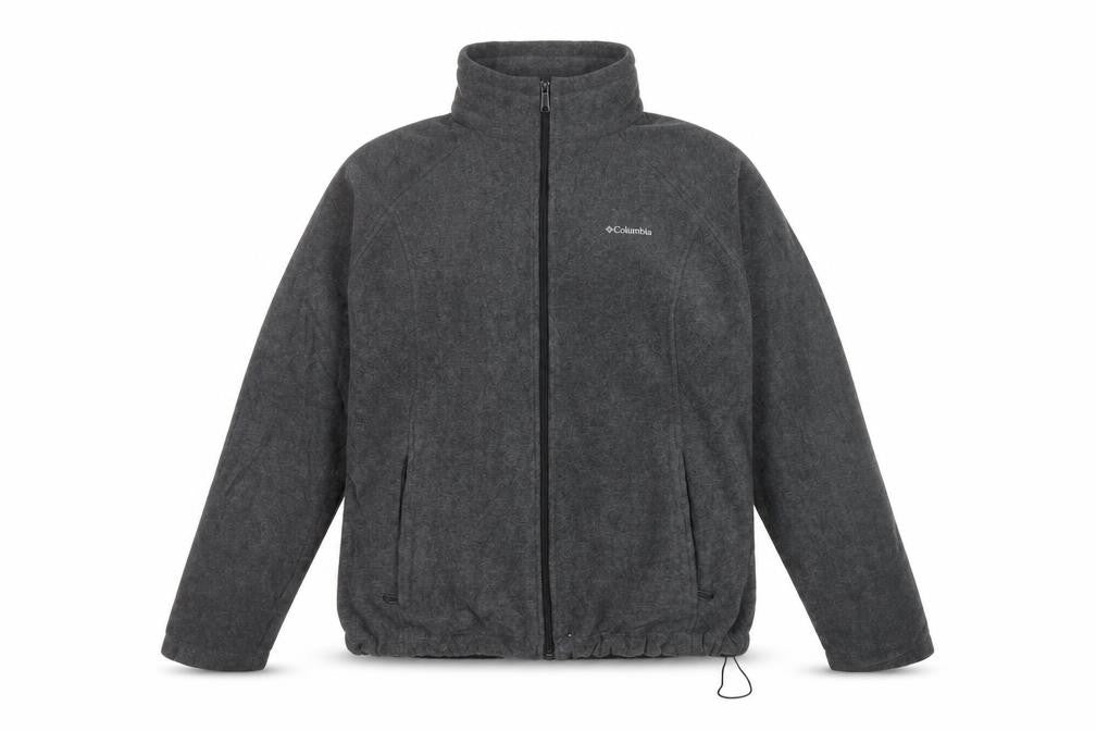 Columbia Mens Grey XL Fleece Full Zip Outdoor Jacket