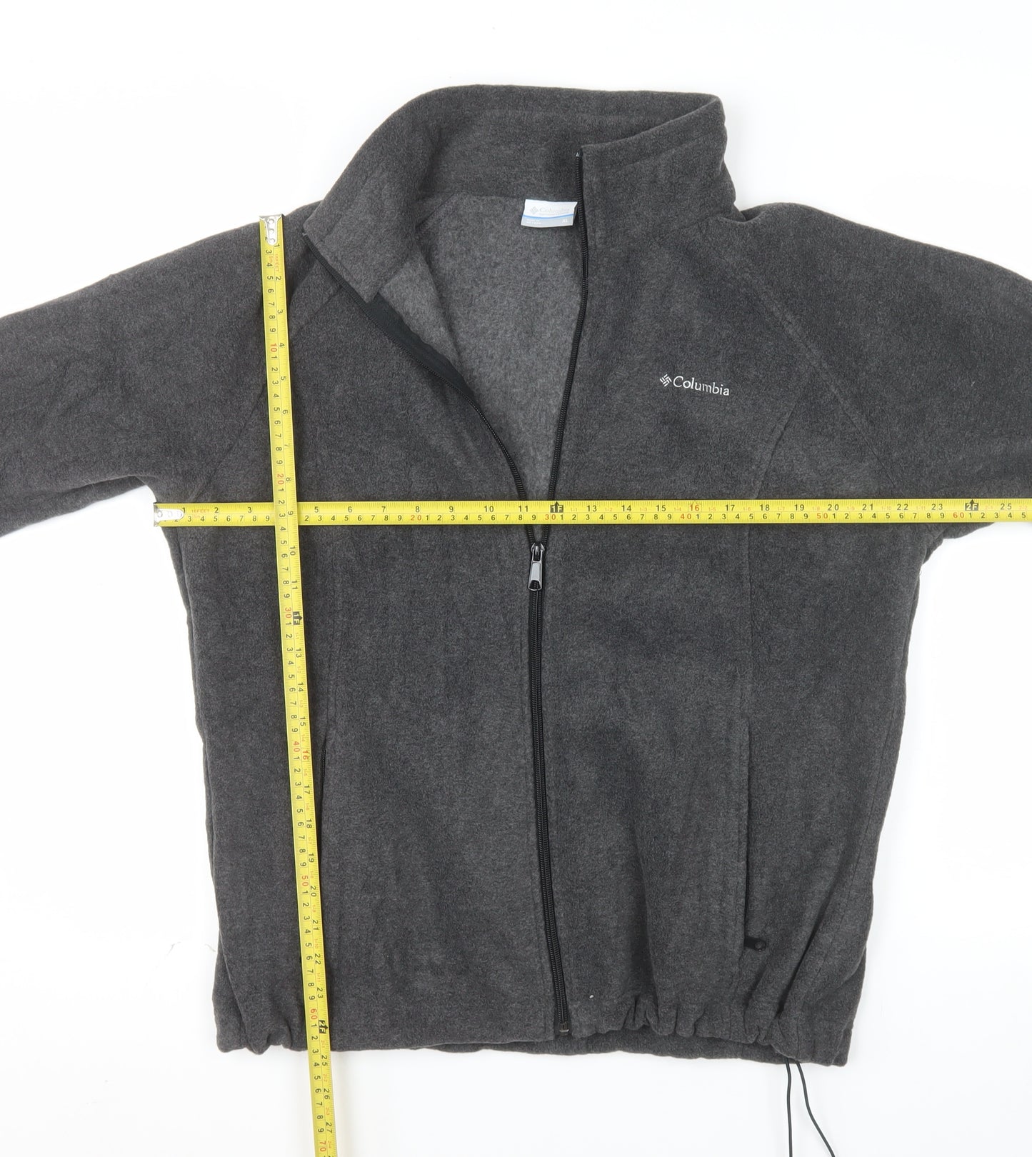 Columbia Mens Grey XL Fleece Full Zip Outdoor Jacket