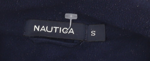 Nautica Men's Blue Fleece Full Zip Jacket Size S Embroidered Nautical Style