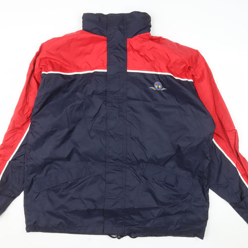 Midwest Men's Blue Red XL Windbreaker Outdoor Jacket