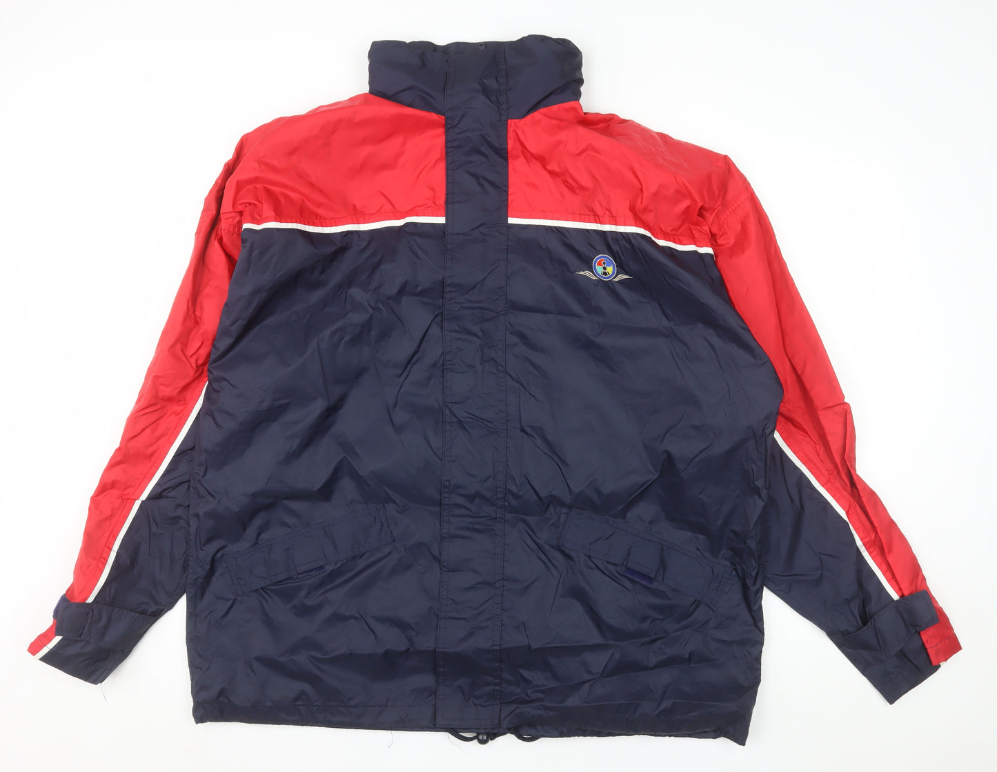 Midwest Men's Blue Red XL Windbreaker Outdoor Jacket