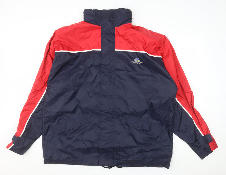 Midwest Men's Blue Red XL Windbreaker Outdoor Jacket