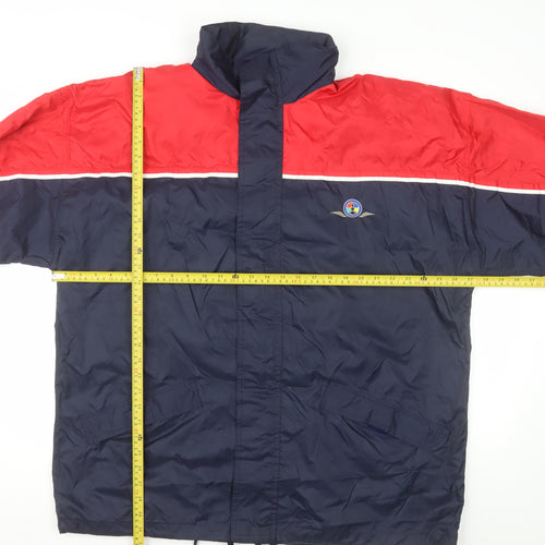 Midwest Men's Blue Red XL Windbreaker Outdoor Jacket