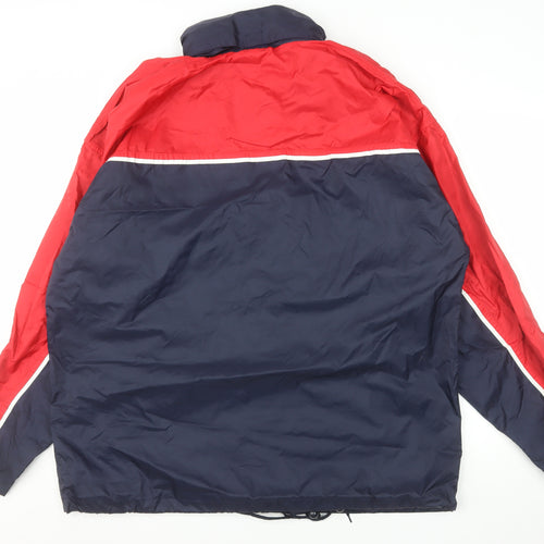 Midwest Men's Blue Red XL Windbreaker Outdoor Jacket