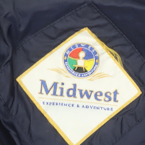 Midwest Men's Blue Red XL Windbreaker Outdoor Jacket