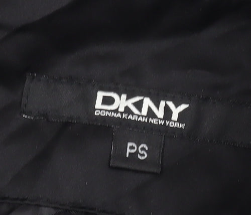 DKNY Womens Black S Hooded Puffer Jacket Winter Coat