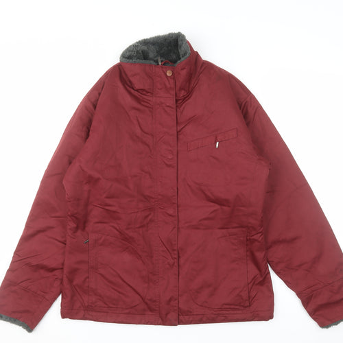 Columbia Women's Red Parka Jacket M Insulated Water Resistant