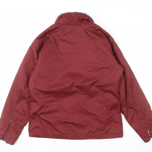 Columbia Women's Red Parka Jacket M Insulated Water Resistant