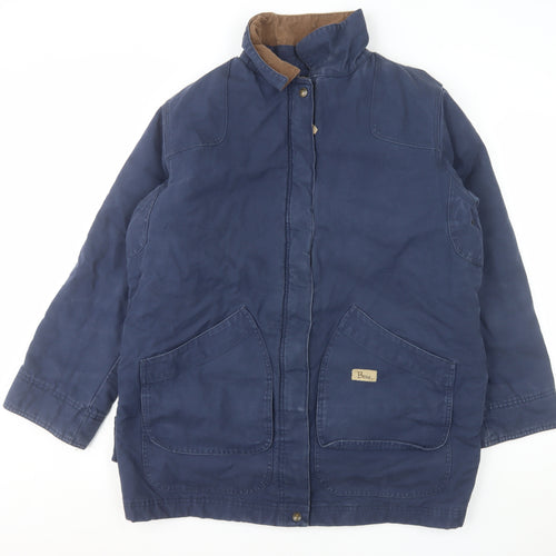 Berne Apparel Women’s Navy Mid-Length Work Jacket Size L (14-16)