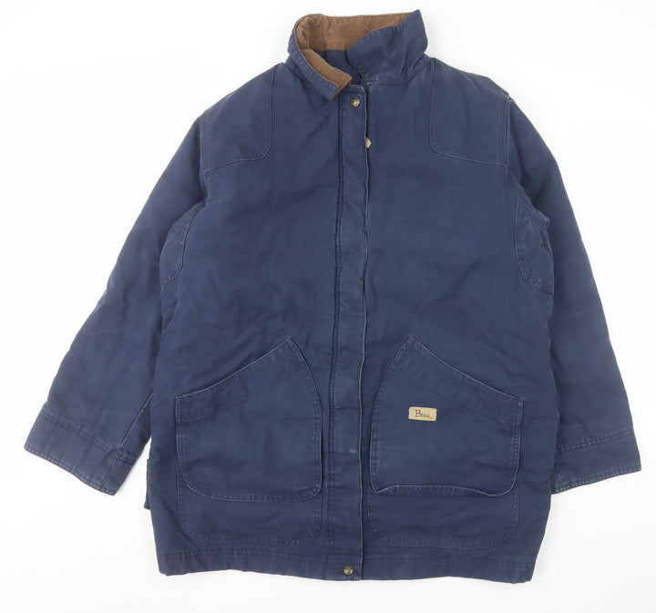 Berne Apparel Women’s Navy Mid-Length Work Jacket Size L (14-16)
