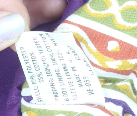 Compliments Womens Purple Quilted Parka Jacket Size 18 Relaxed Fit