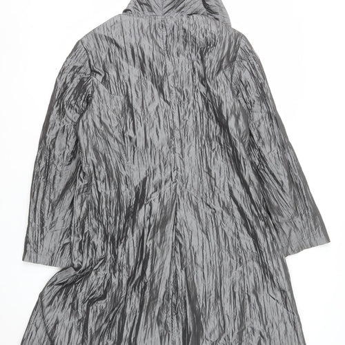 Bianca Nygard Women’s Grey Petite Size 12 Mid-Length Buttoned Coat