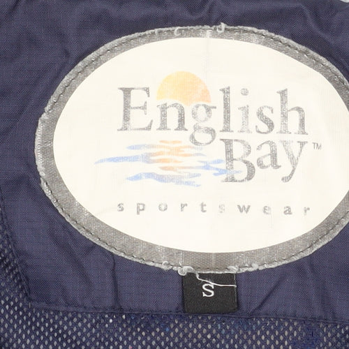 English Bay Men's Blue Hooded Windbreaker Jacket Size S