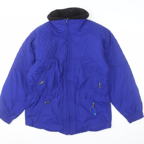 Collini Women's Blue Quilted Thermal Puffer Jacket Size 12